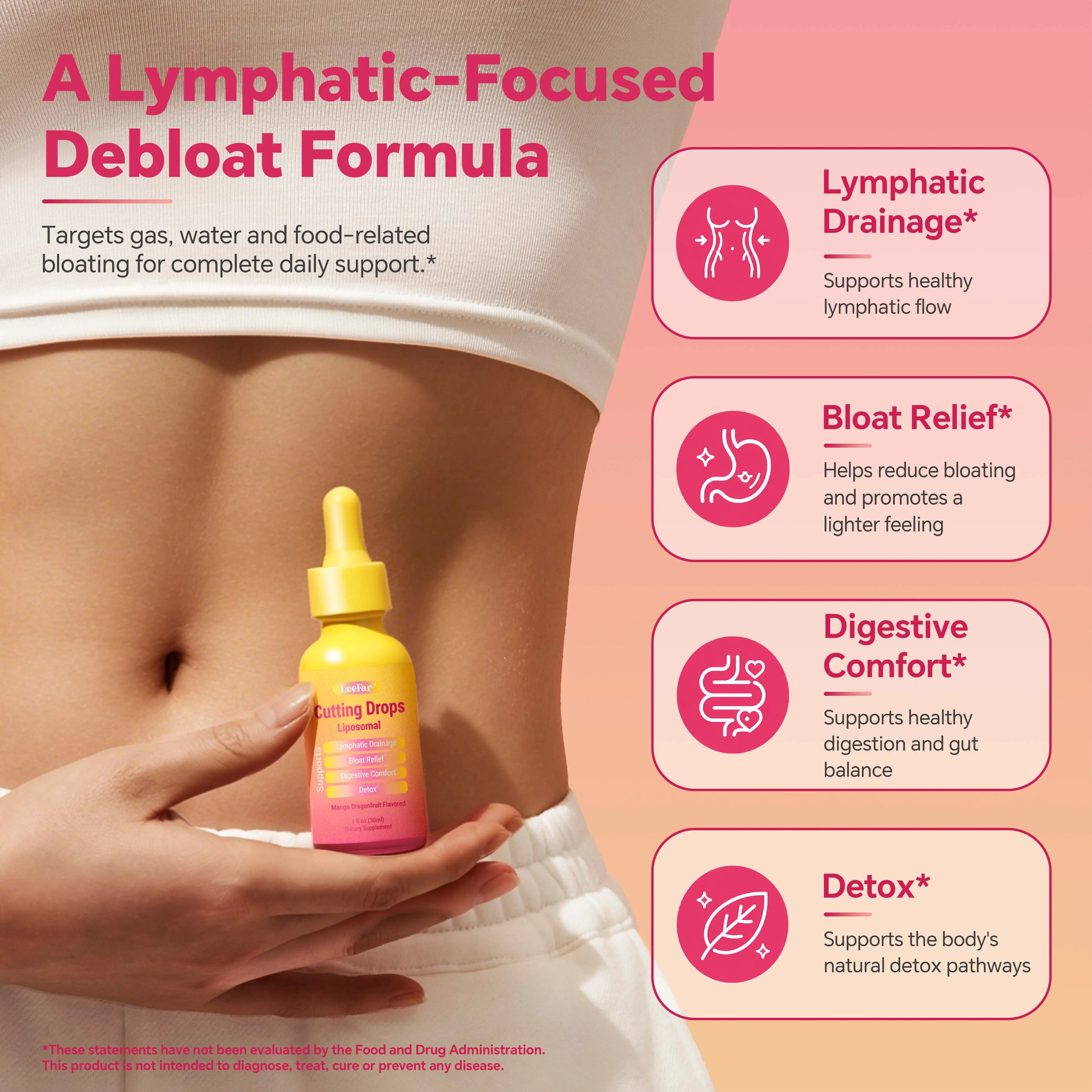 Lymphatic Debloat Drops – 30 Servings